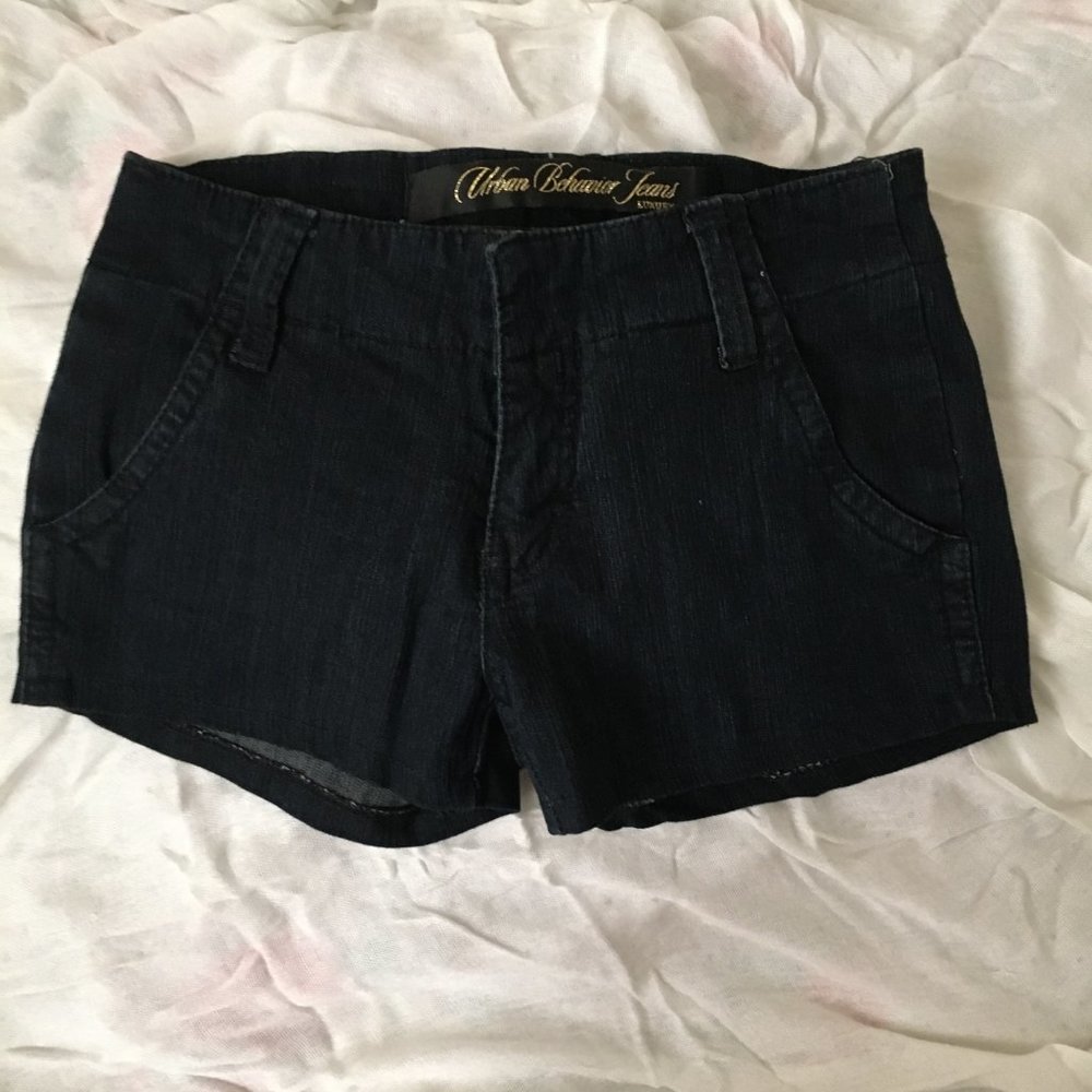 Dark blue denim shorts size 25